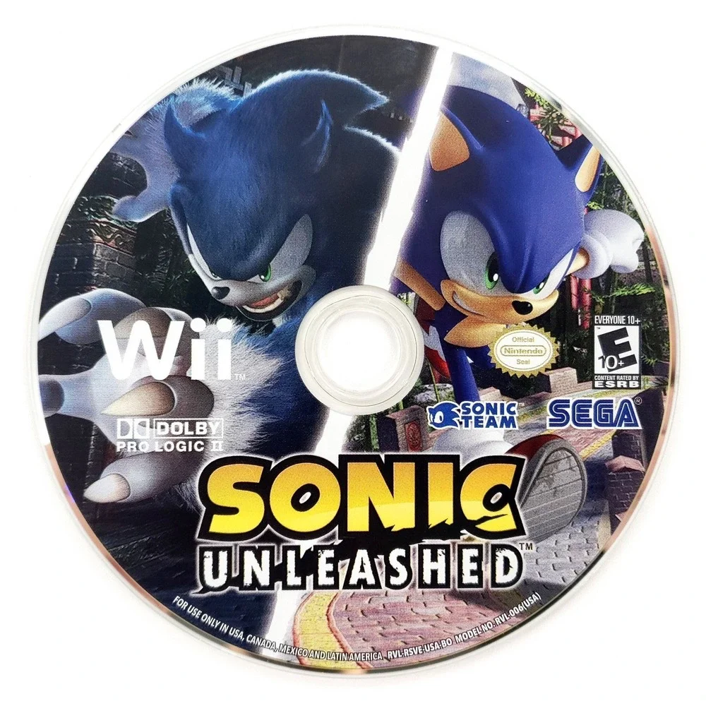 Sonic Unleashed (Nintendo Wii, 2008) No Manual Tested & Works